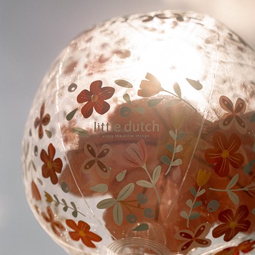 Ballon de plage 3D Pink Flowers Little Dutch