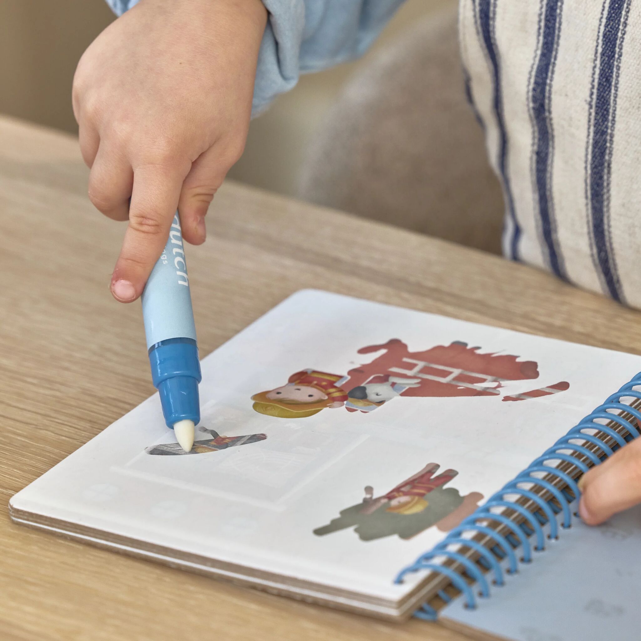 Stylo à eau du cahier de coloriage Jim Little Dutch