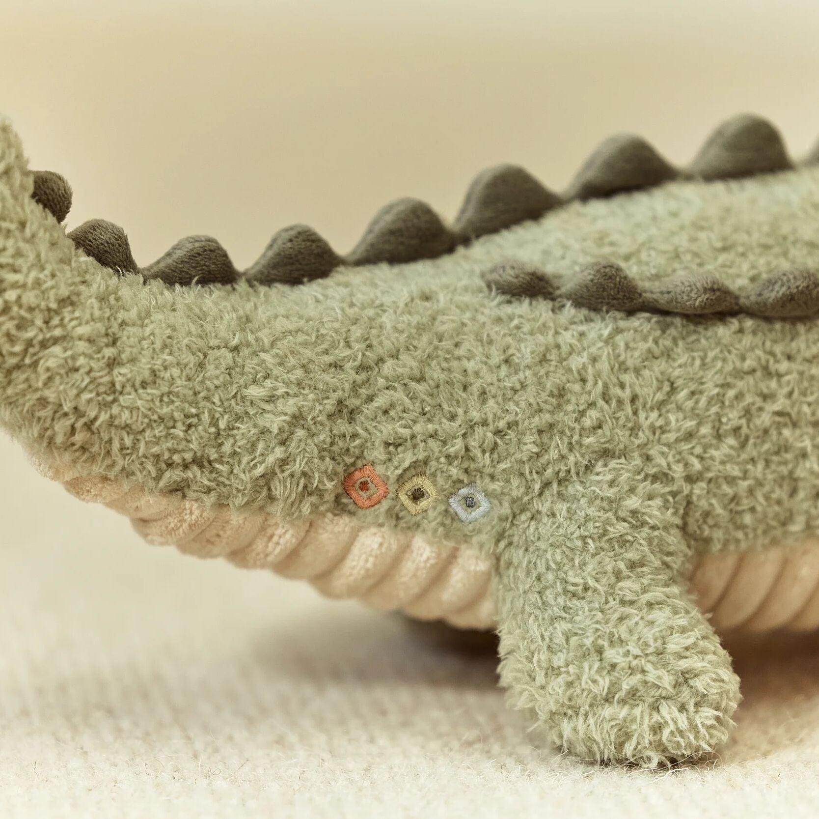 Peluche crocodile Safari Friends vue de dessus