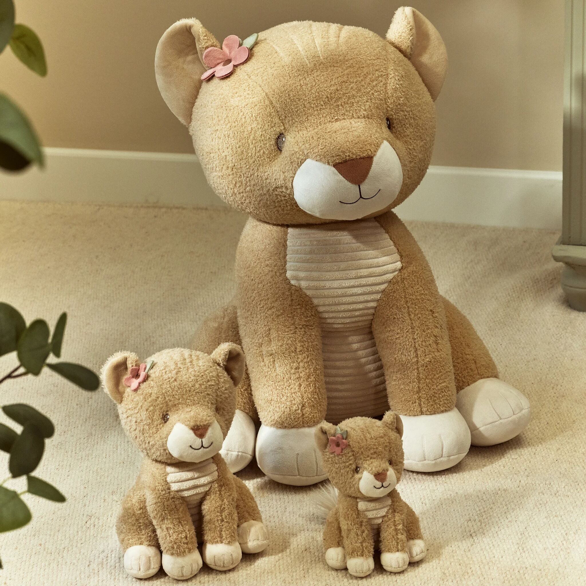 Trio de peluches de la collection Safari Friends Little Dutch