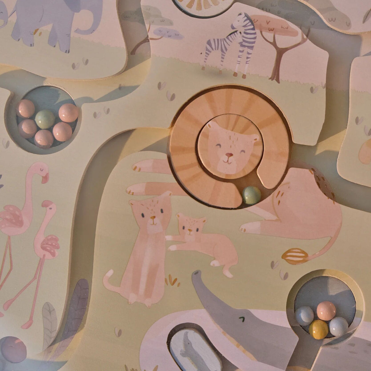 Labyrinthe Safari Friends en situation de jeu calme
