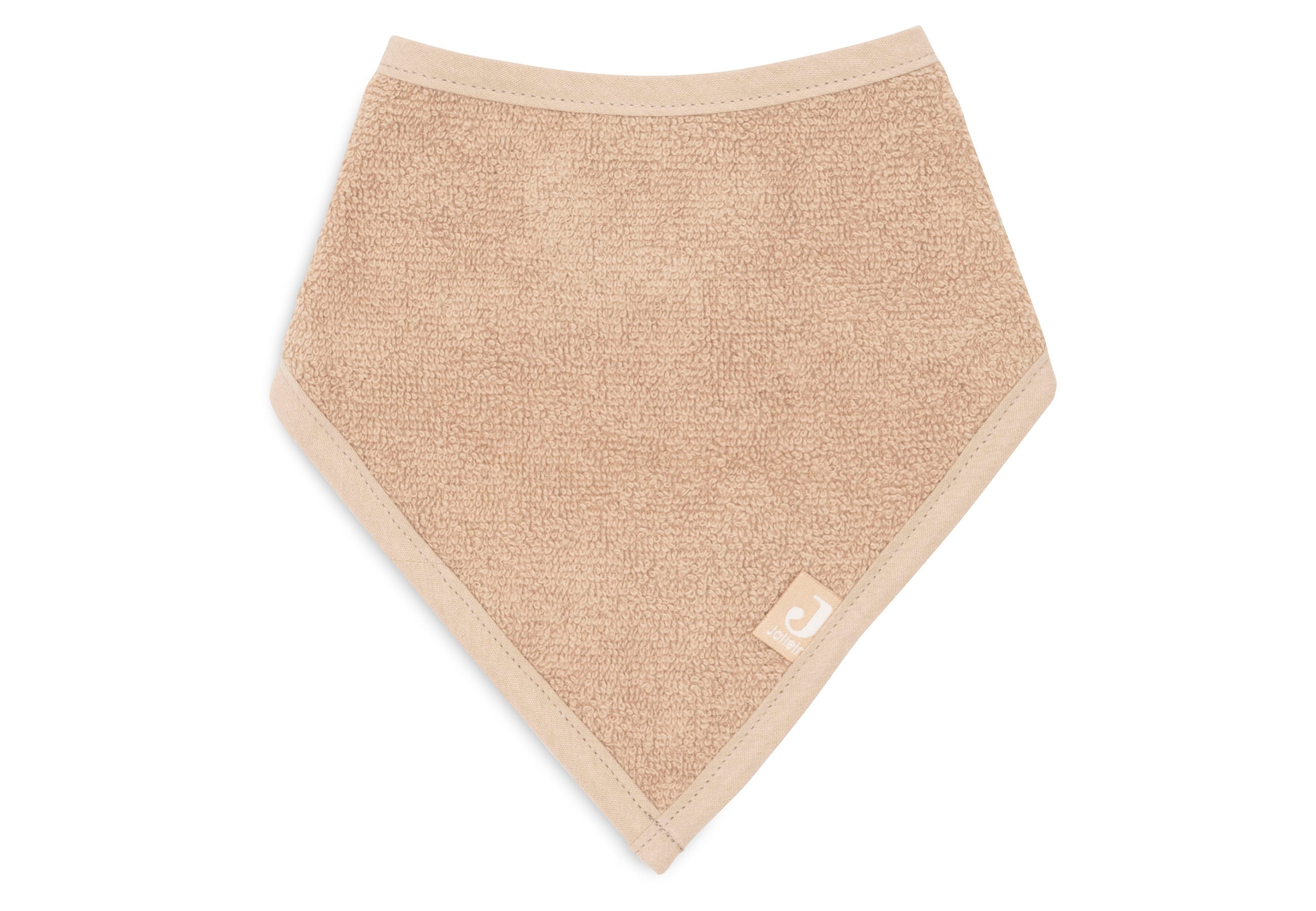Détail des boutons-pression du bavoir bandana Biscuit