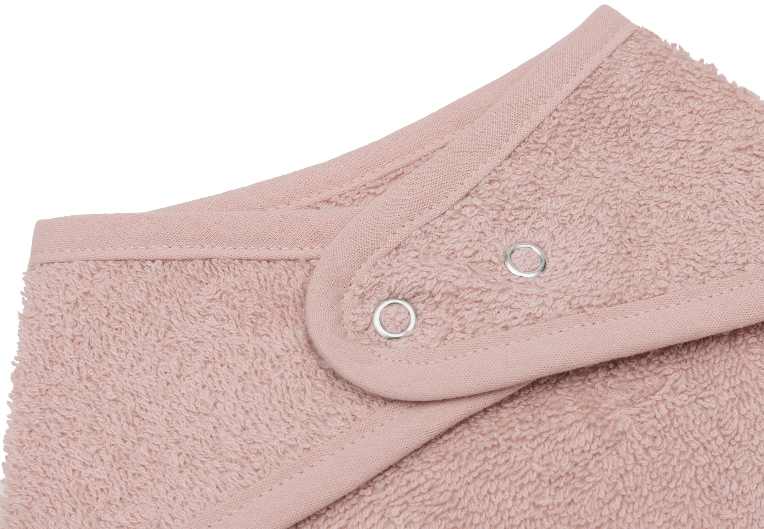 Détail des boutons-pression du bavoir bandana Wild Rose