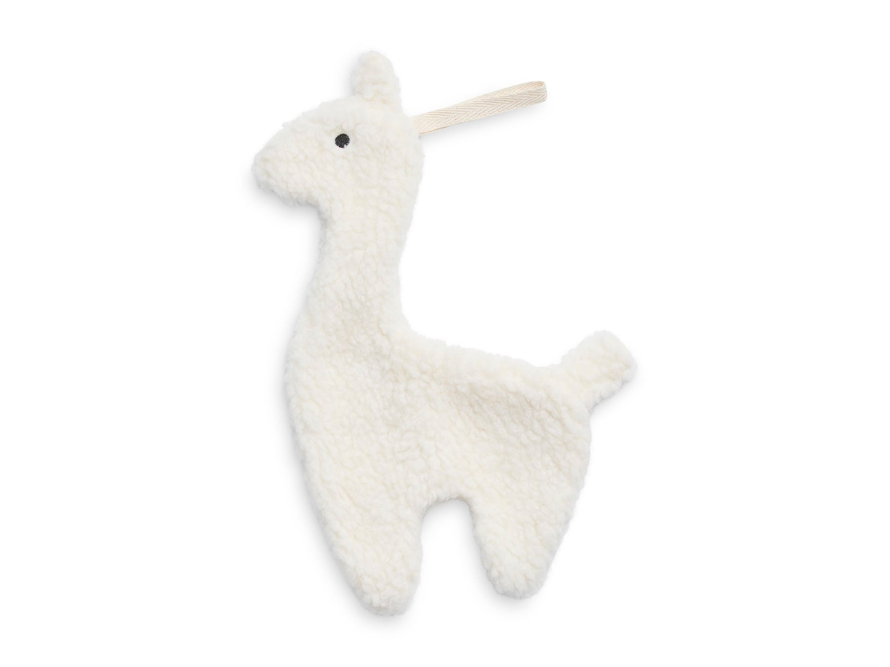 Doudou attache sucette Lama Off-White Jollein