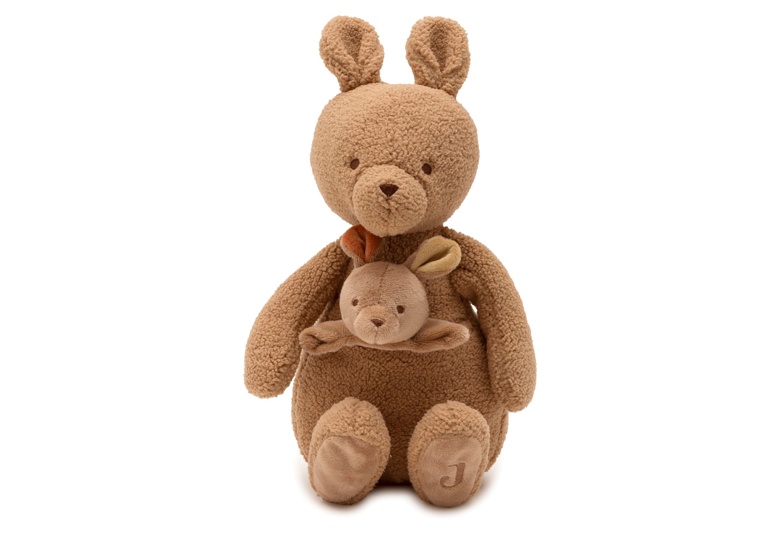 Peluche kangourou Kangaroots Jollein avec son bébé