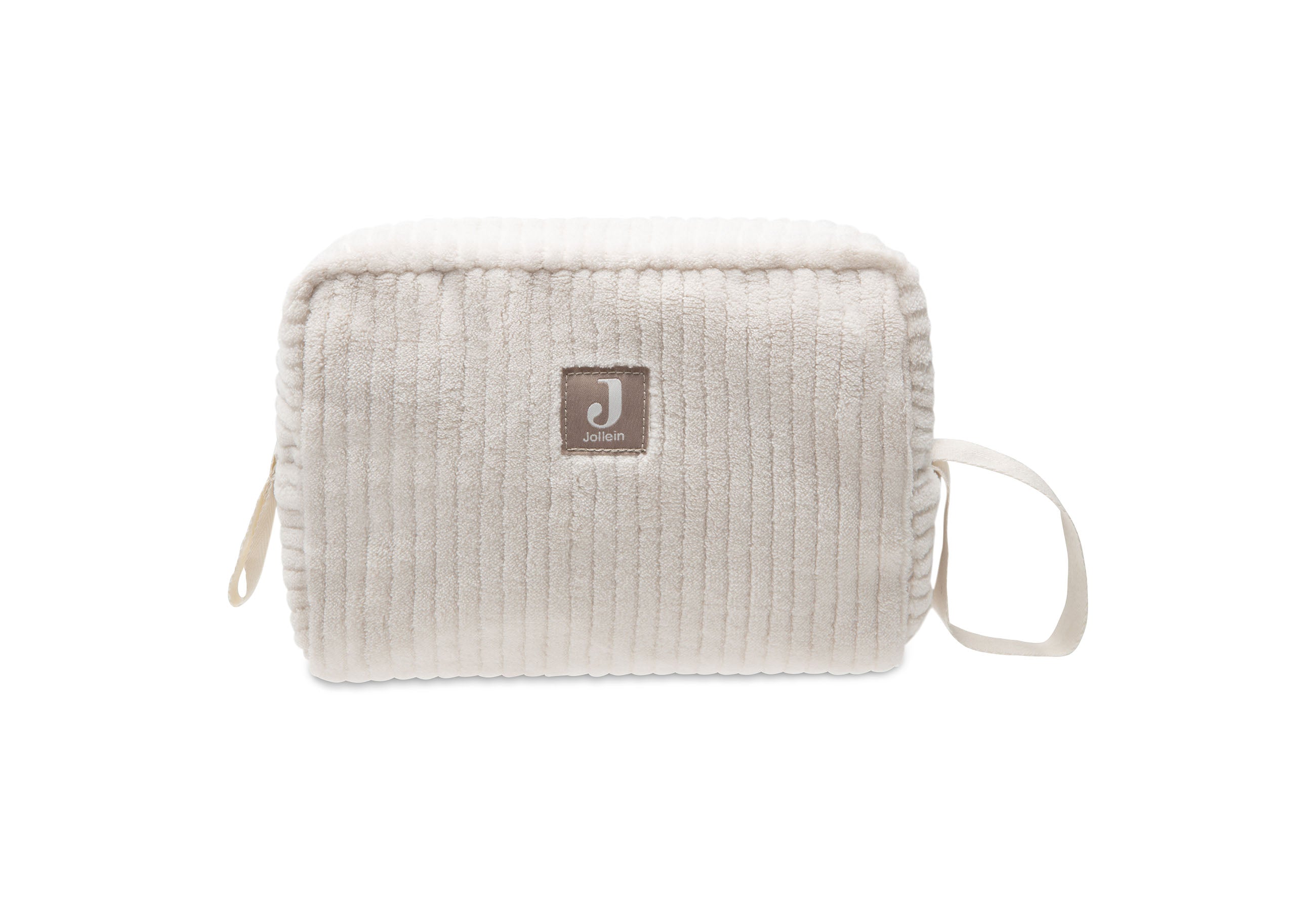 Trousse de soins Cloudy Rib Oatmeal Jollein intérieur feuillage