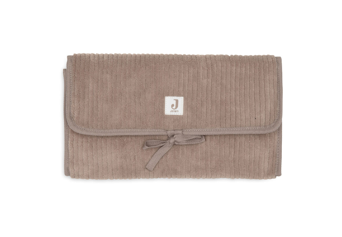 Tapis à langer nomade Cloudy Rib Milky Coffee Jollein