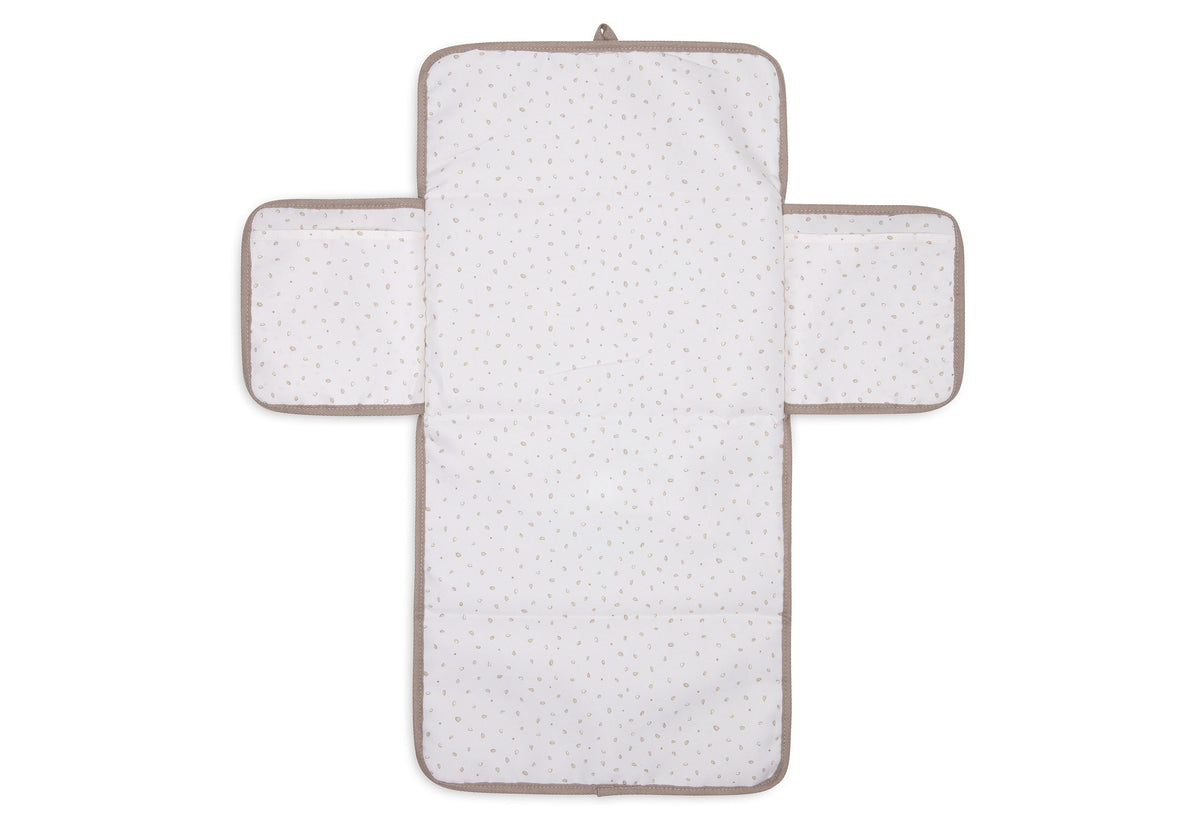 Tapis à langer nomade Milky Coffee avec imprimé feuillage, vue 6