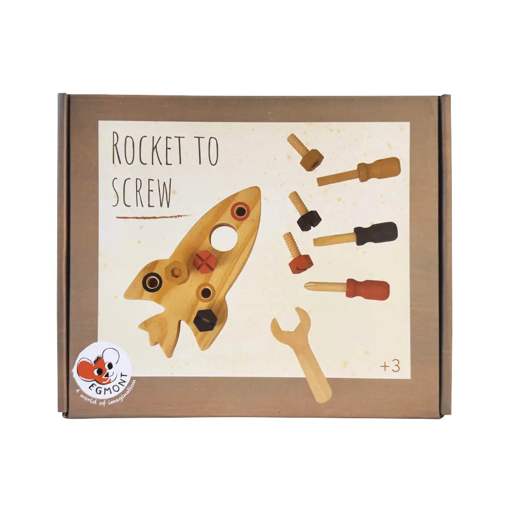 Fusée en bois à assembler