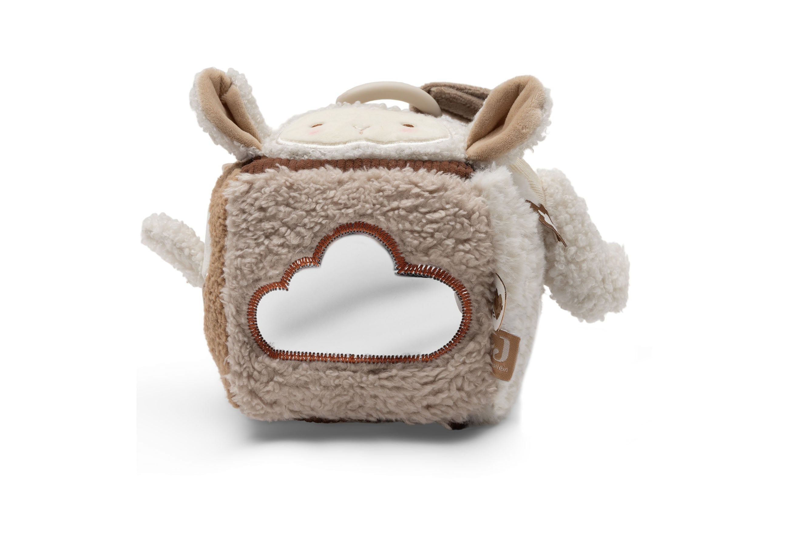 Cube d'éveil Woolly Jollein aux motifs moutons et nuages