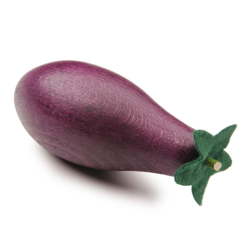 Aubergine violette en bois Erzi pour dinette
