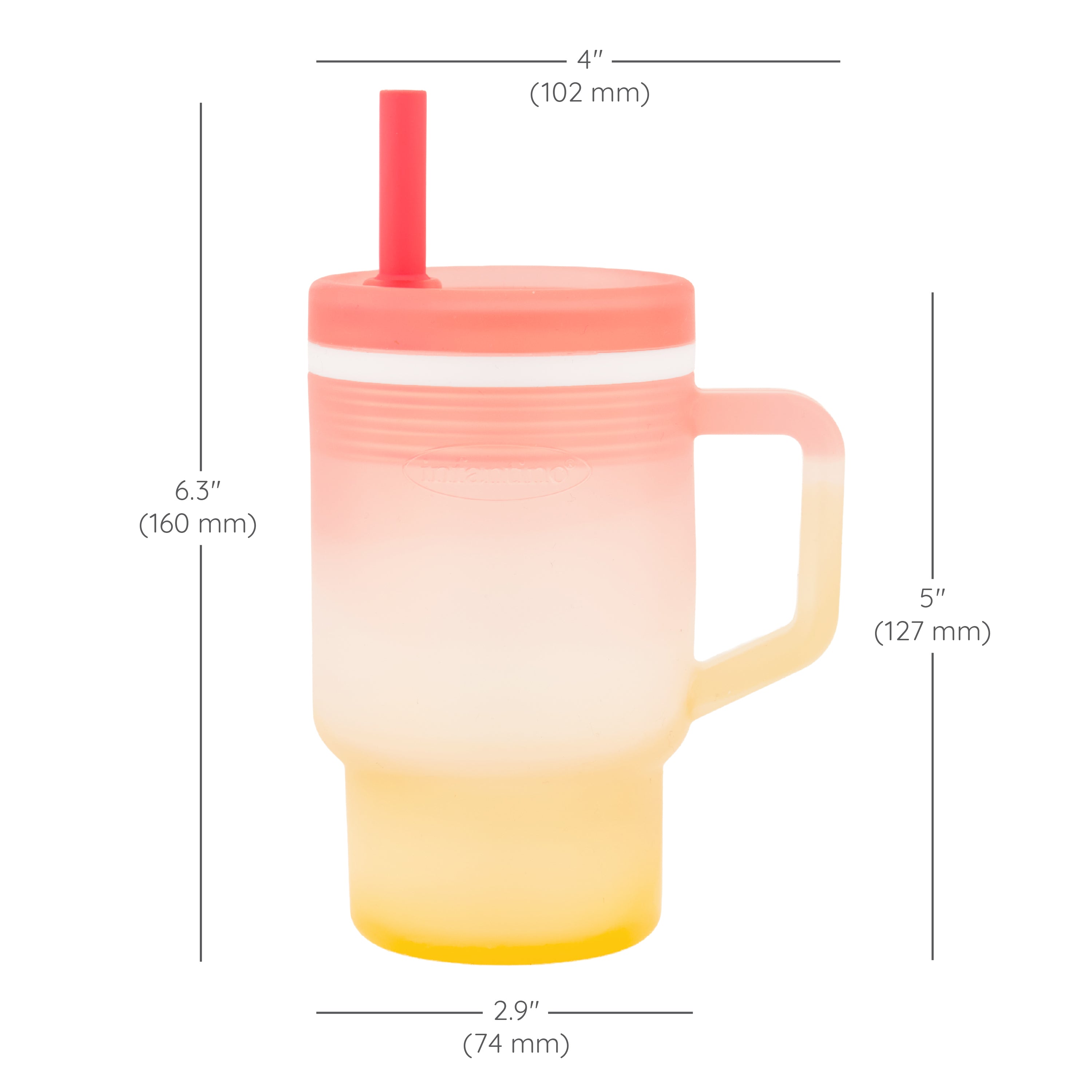 Tasse Infantino Sunset Kiss démontée pour le nettoyage