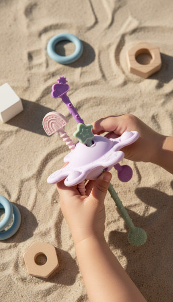 Petit jouet sensoriel violet