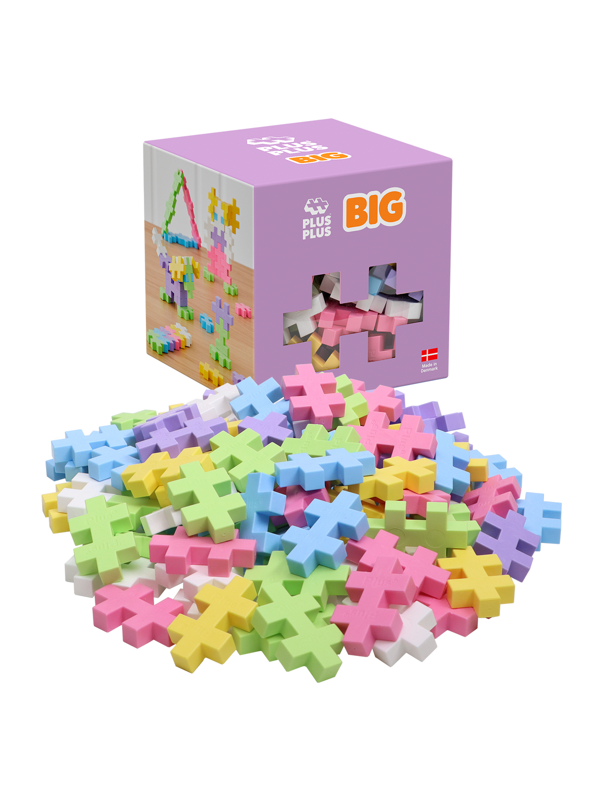 Recharge Plus-Plus BIG Pastel 100 pièces, boîte et pièces aux teintes douces