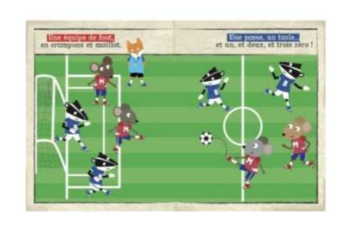 Page natation du journal en tissu sports