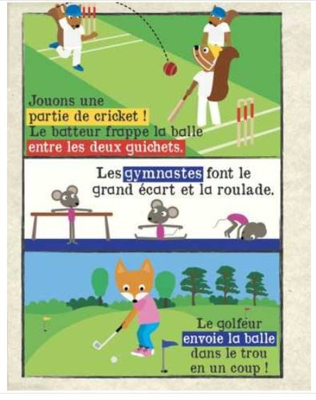 Journal bébé Les sports et son enveloppe kraft