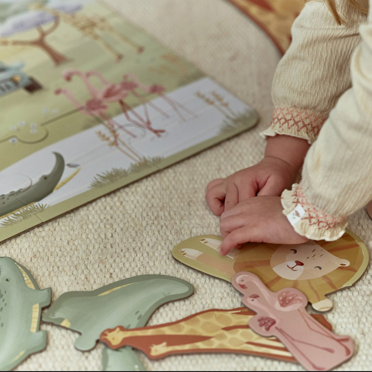 Coffret 6 puzzles Little Dutch en ambiance chambre d'enfant