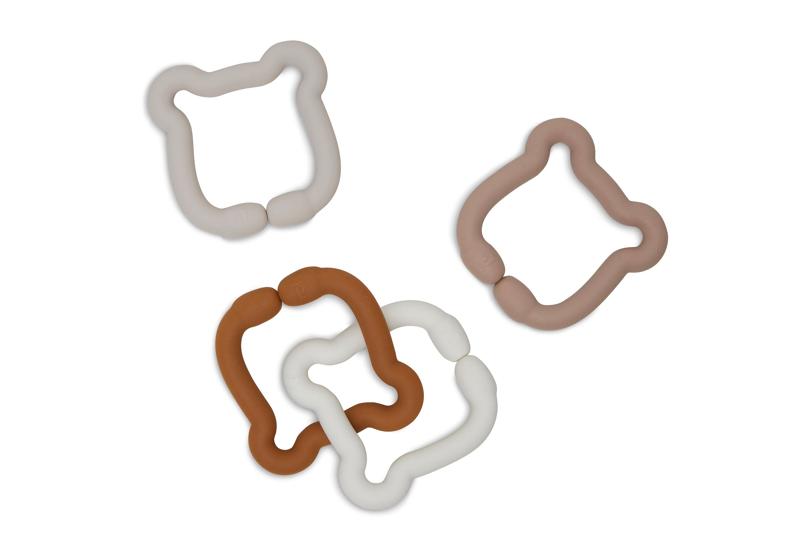 Jeu d'anneaux en silicone Teddy Bear Jollein 4 nounours