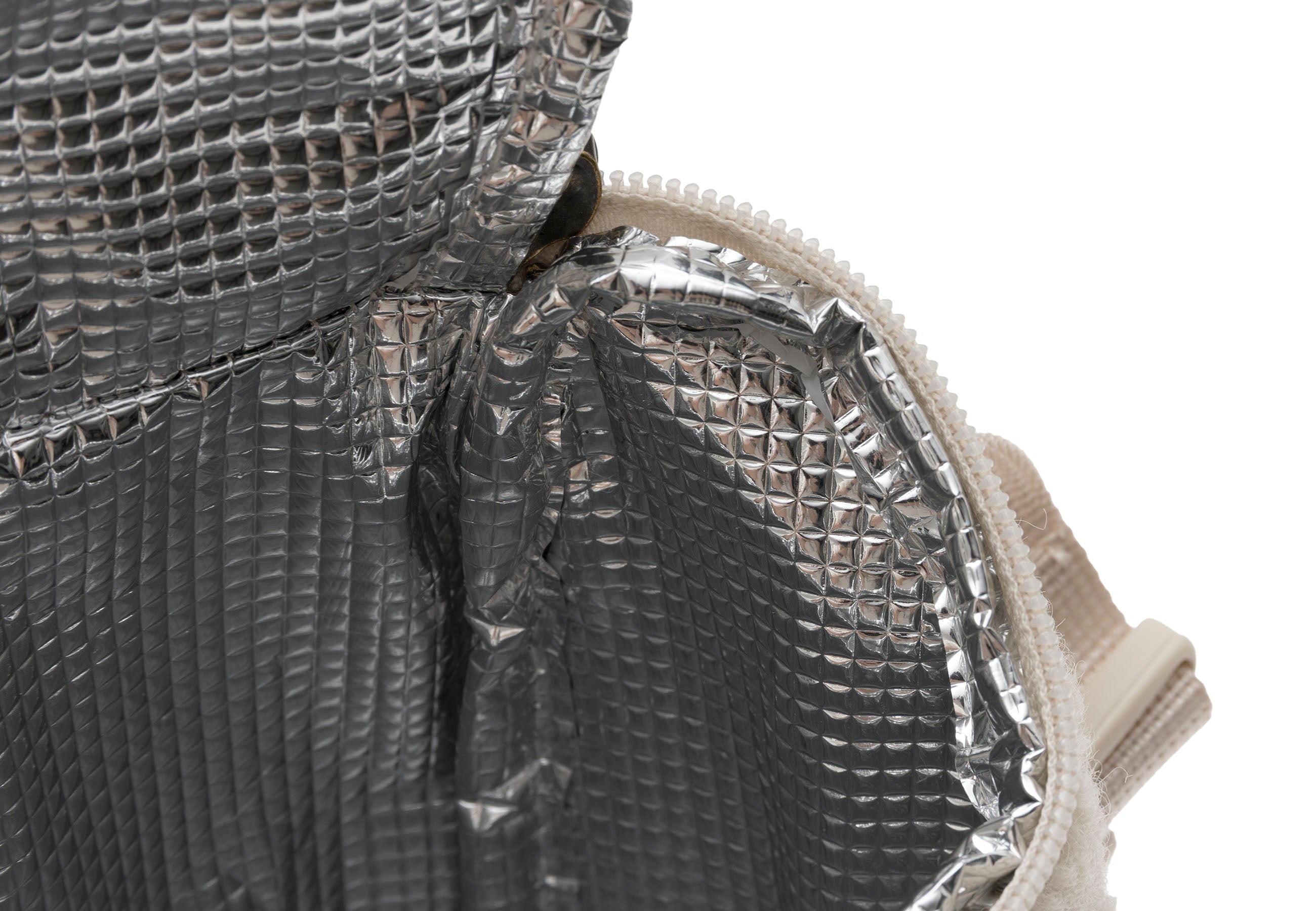 Sac isotherme à biberon Teddy Lou Jollein, fermeture éclair ouverte
