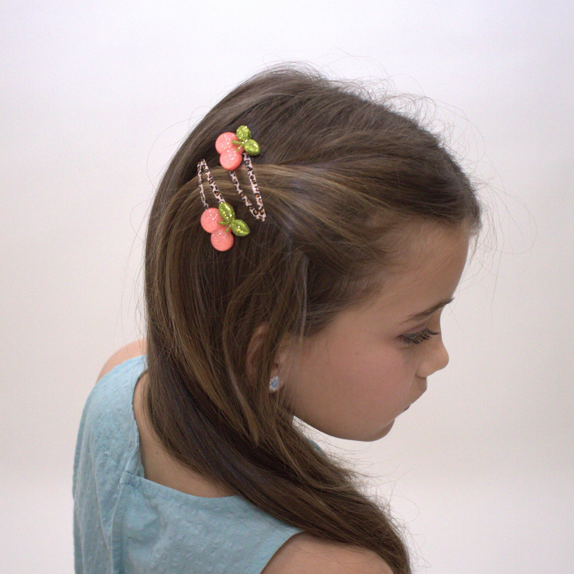 Duo de barrettes Cherries Yuko B. avec accessoires
