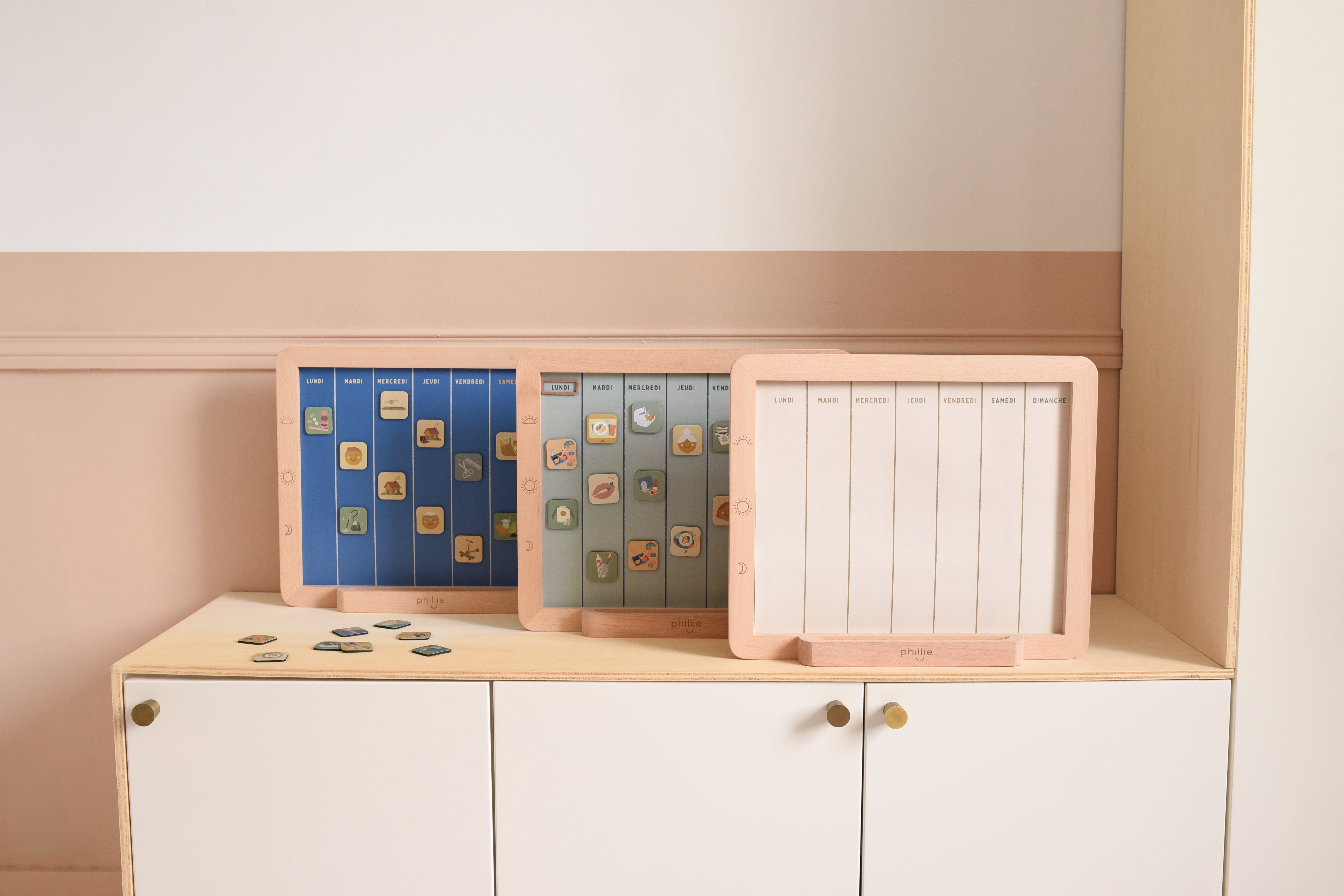 Détail du semainier magnétique Les Petits Capables