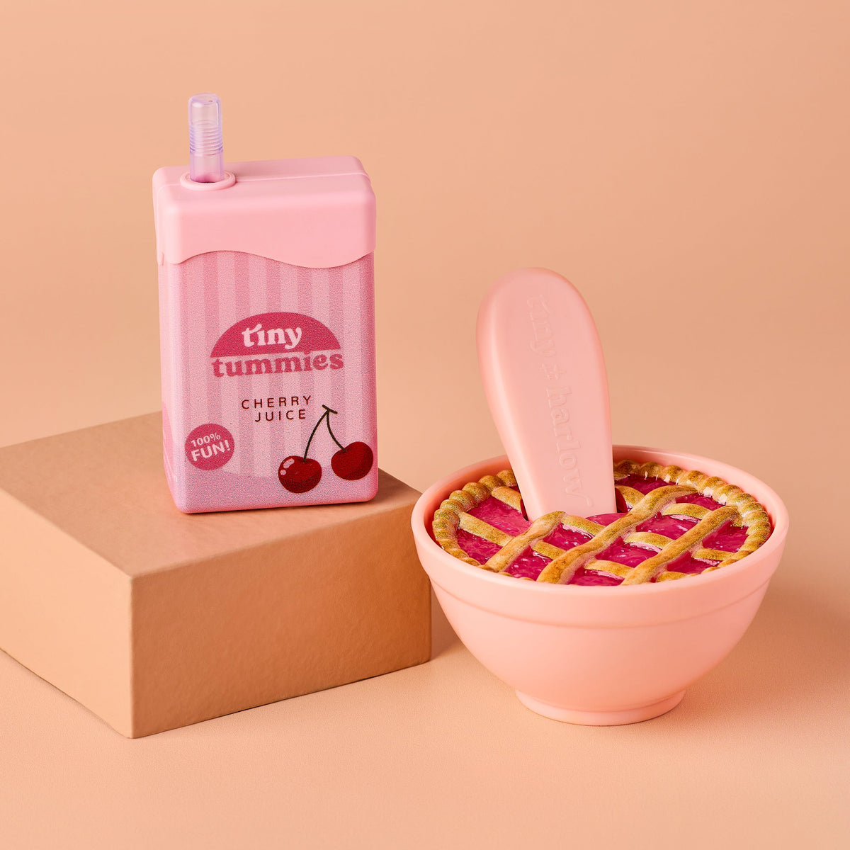Boîte vichy rose Cherry Pie Picnic de la gamme Tiny Tummies