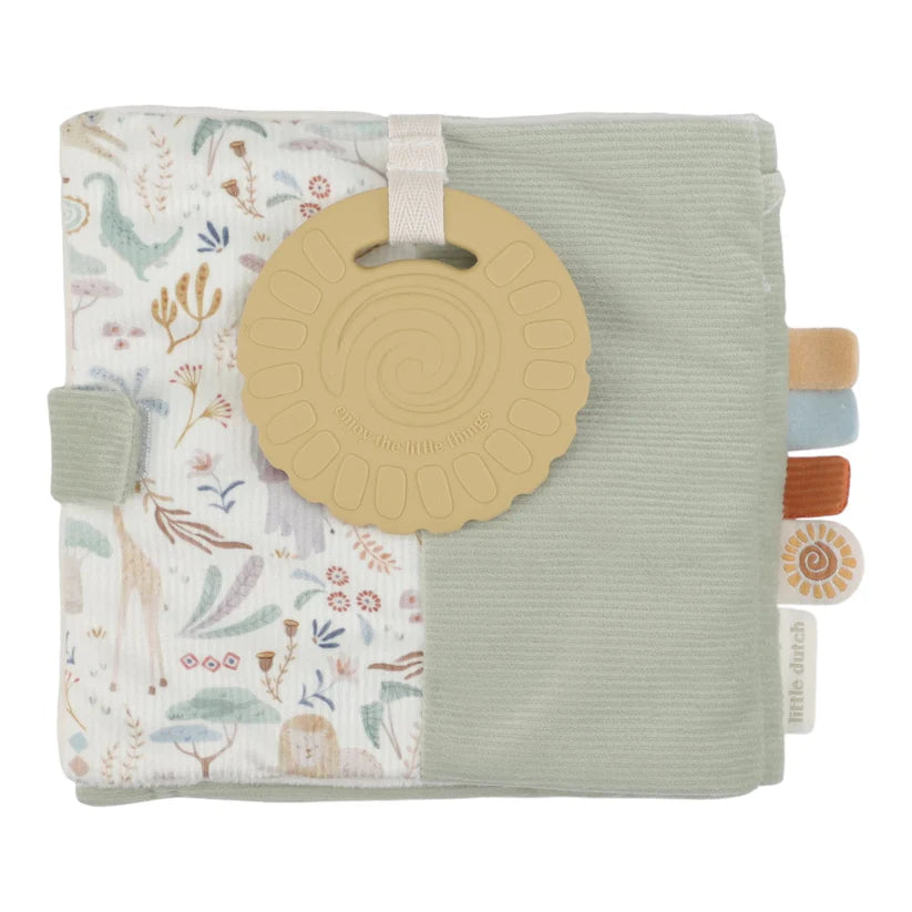 Livret en tissu Little Dutch Safari Friends, dos du livret