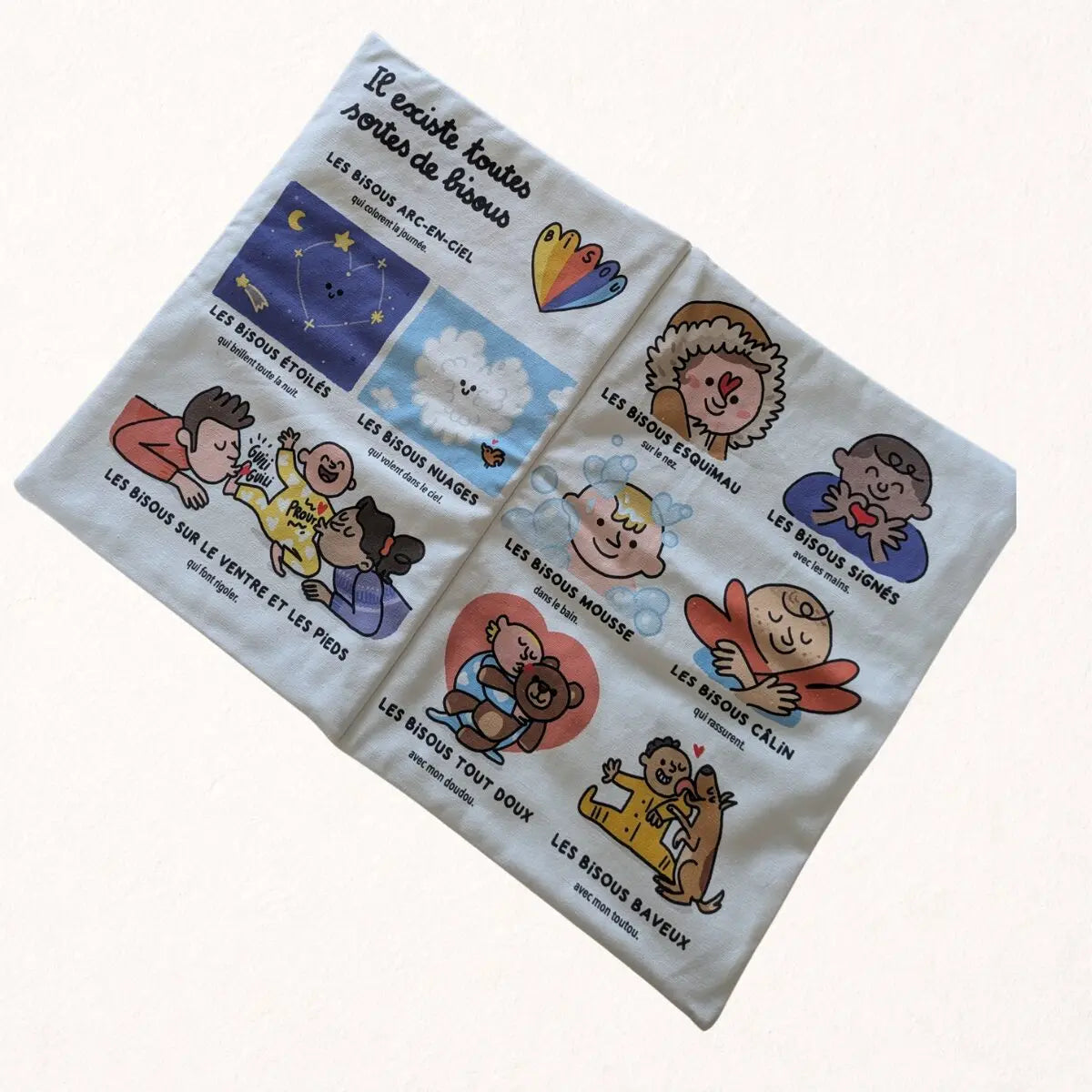 Couverture façon journal de la gazette des bébés Les bisous
