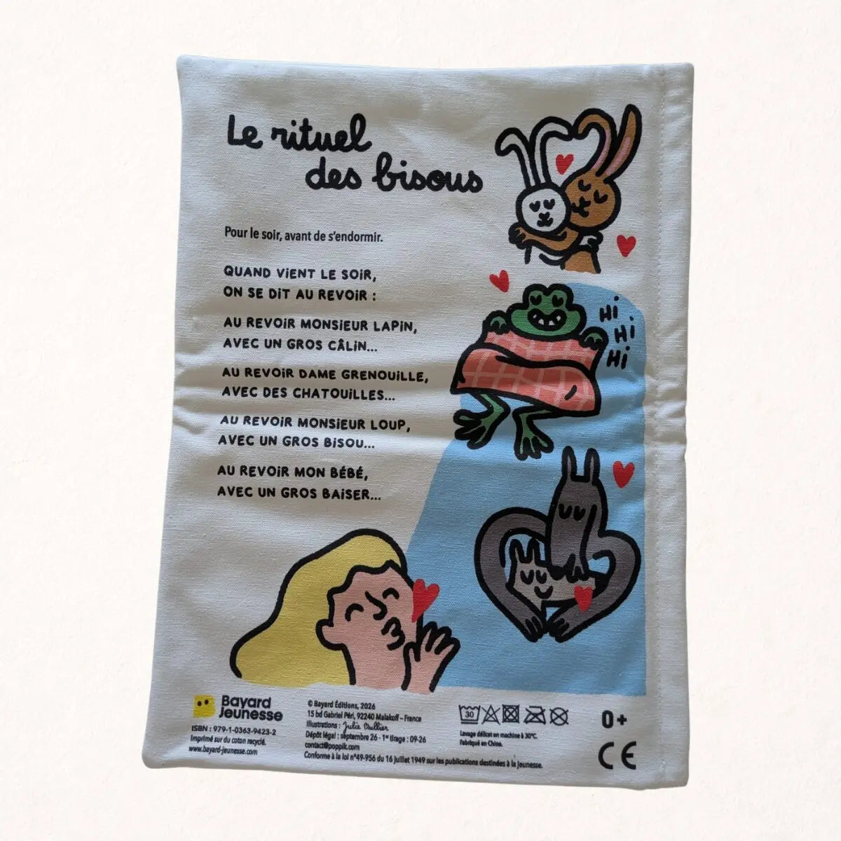 Imagier intérieur des différentes sortes de bisous, gazette des bébés Bayard
