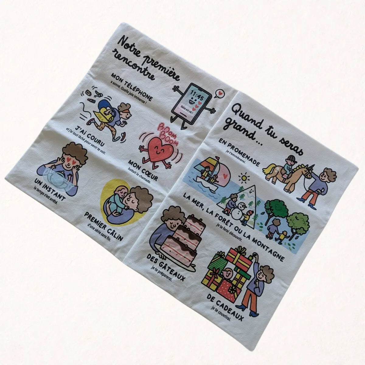 Couverture façon journal de la gazette des bébés Une mamie pour la vie