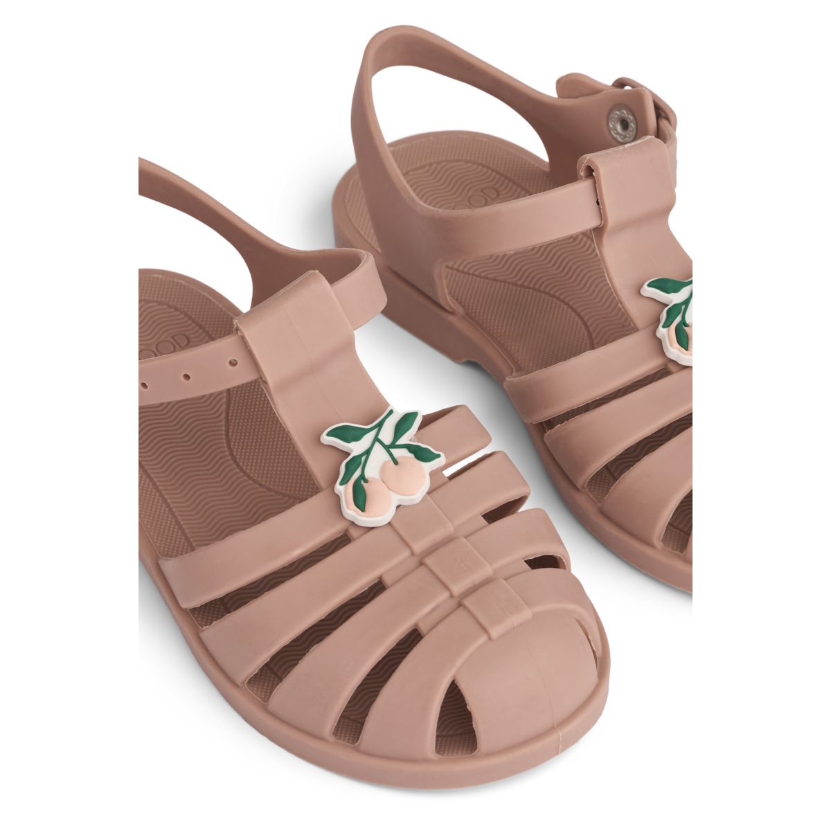 Sandales Bre Liewood pêche et rose portées par un enfant