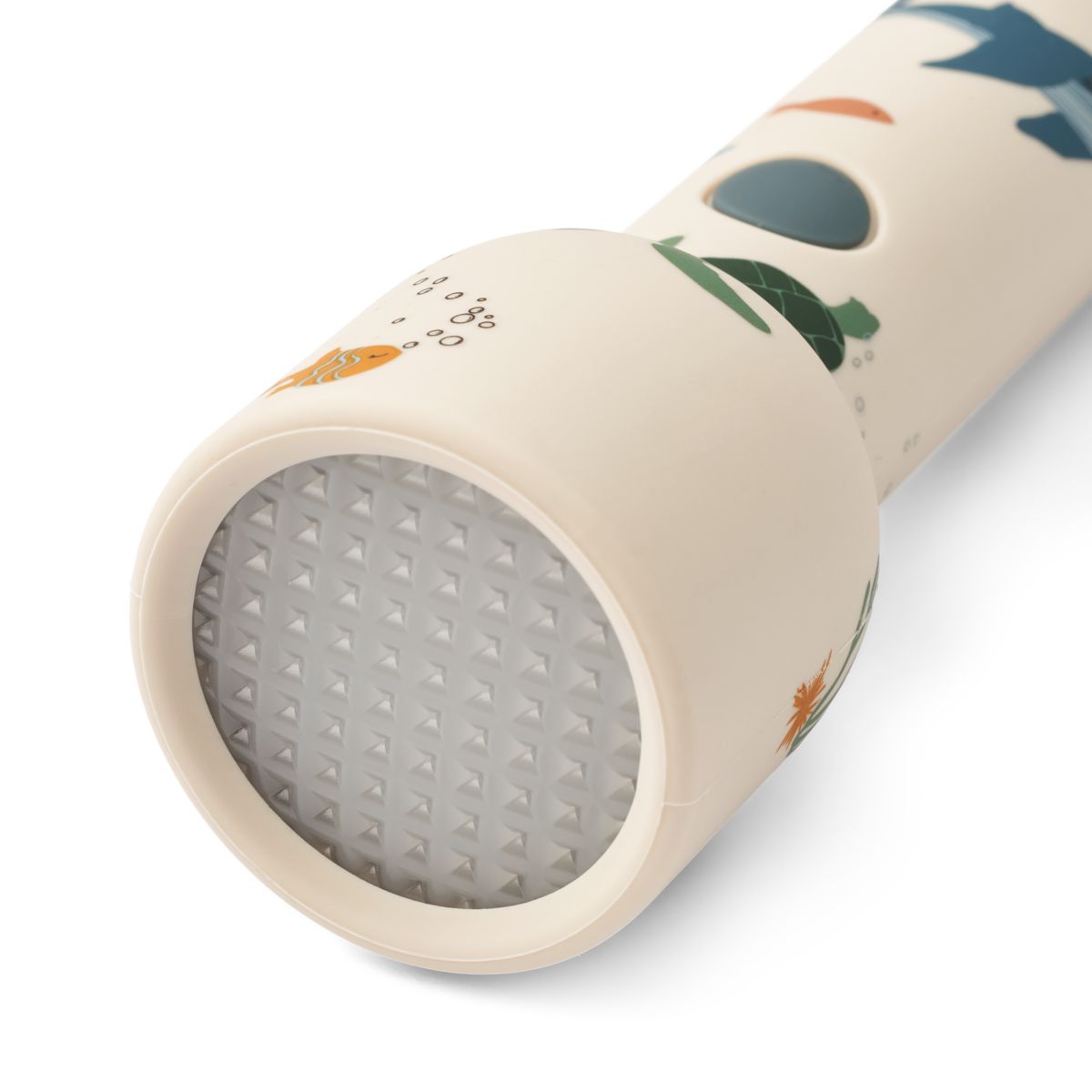 Lampe torche Gry Liewood Sea Creature allumée avec dragonne