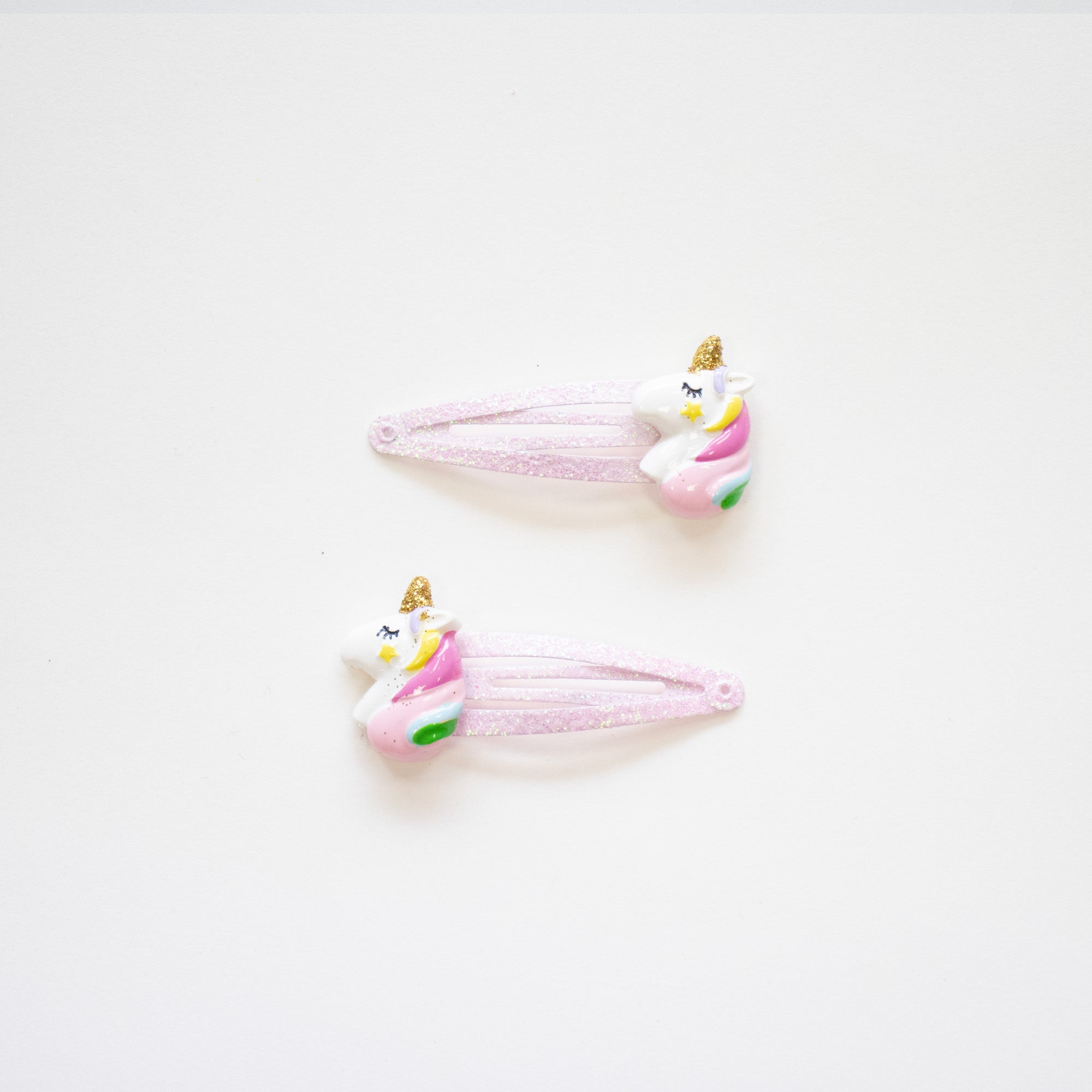 Barrettes licornes Fairy Tell Yuko B. détail des motifs