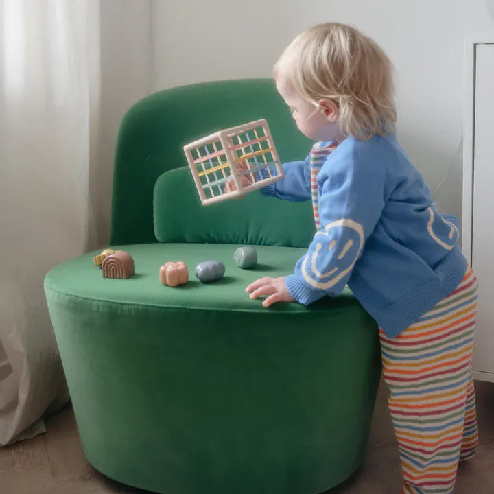 Formes du trieur élastique Mushie en plastique ABS aux couleurs douces