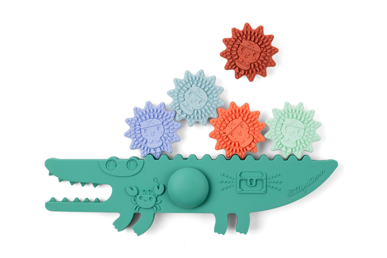 Crocodile balancier pour le bain Lilliputiens en silicone