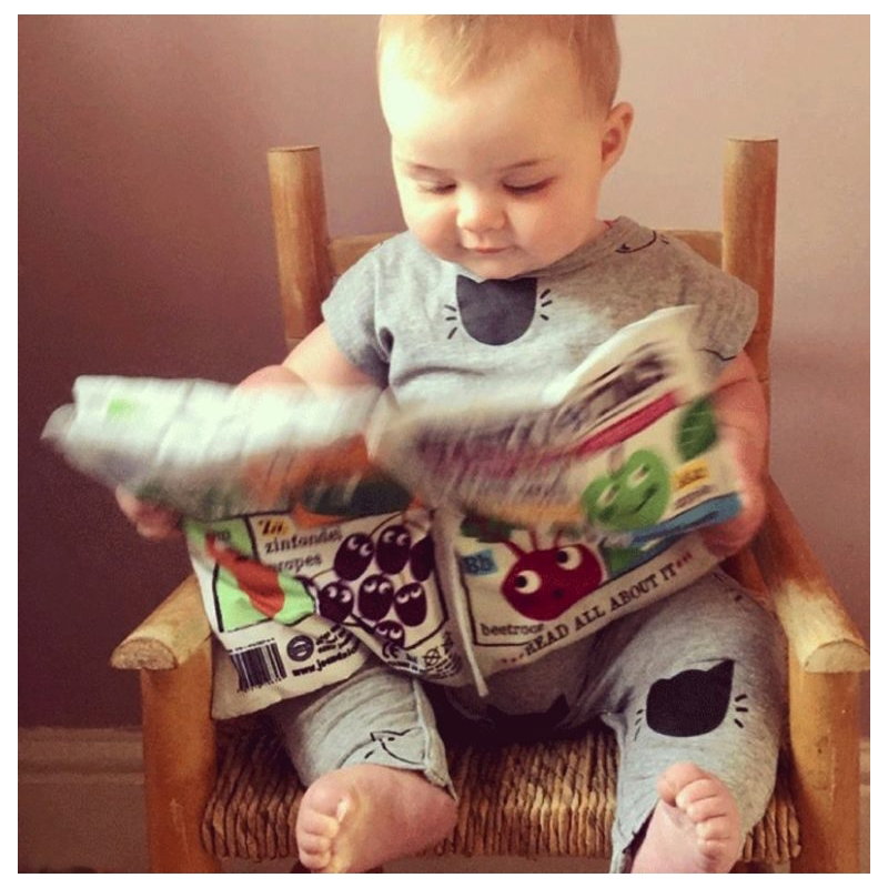 Journal bébé en tissu la forêt, vue d'ensemble