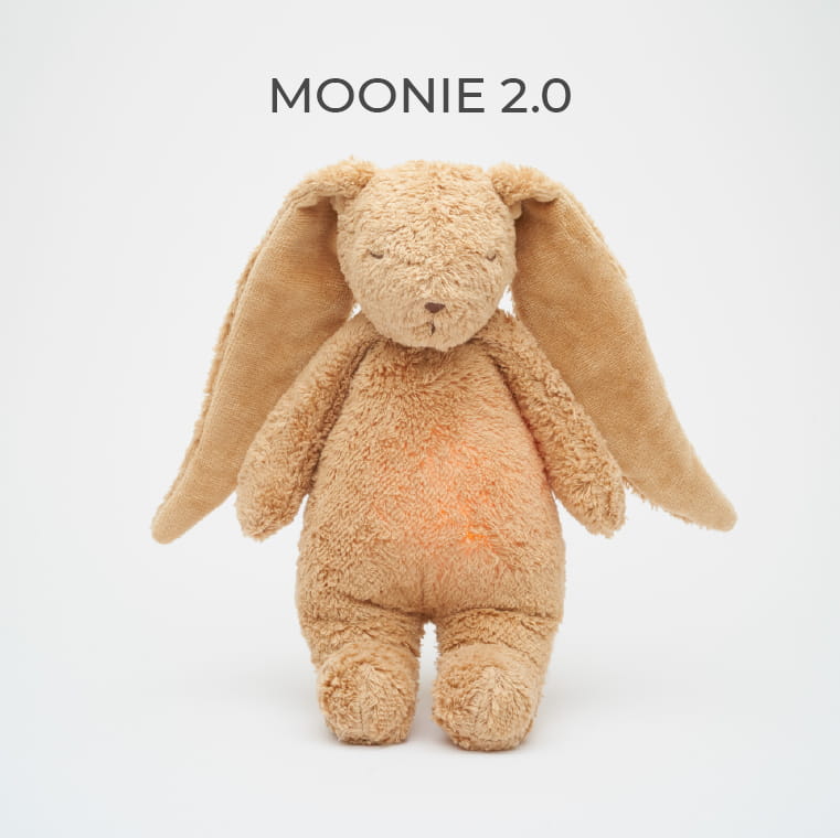 Lapin apaisant Moonie cappuccino en coton bio