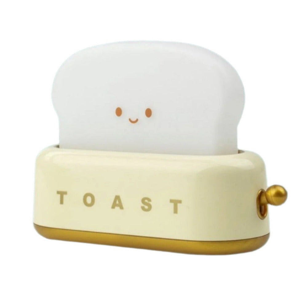 Détail du bouton latéral de la veilleuse Toaster Yellow