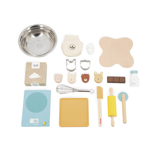 Accessoires de pâtisserie en bois Janod avec emporte-pièces