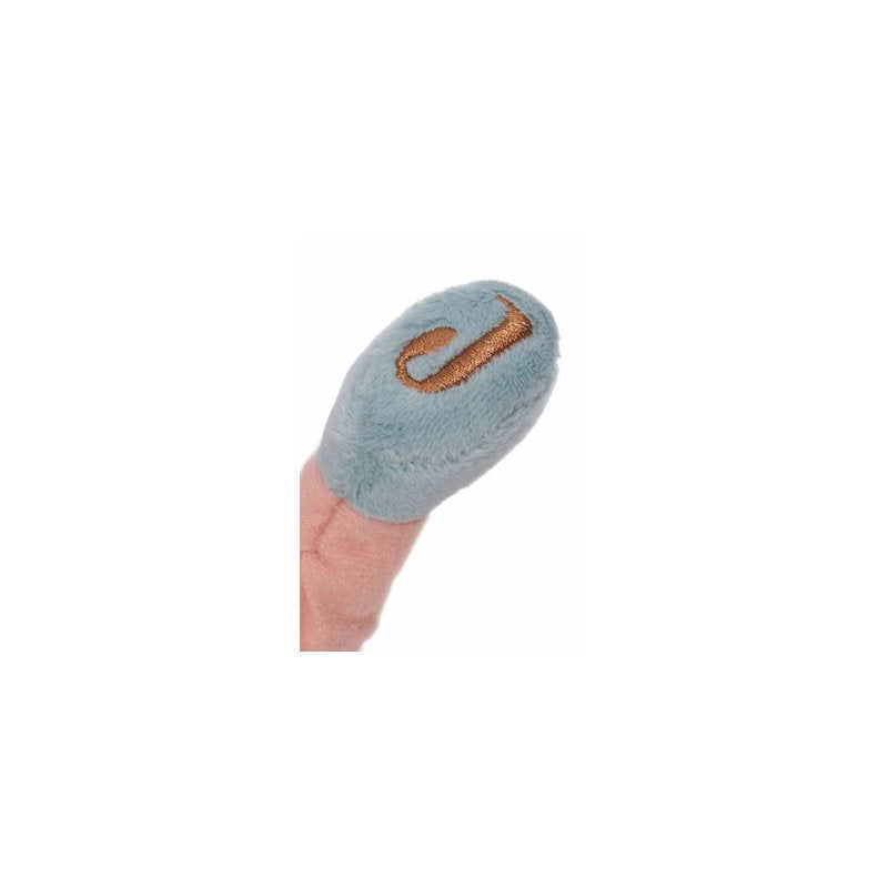 Peluche poupée Rose Jollein, vue de profil