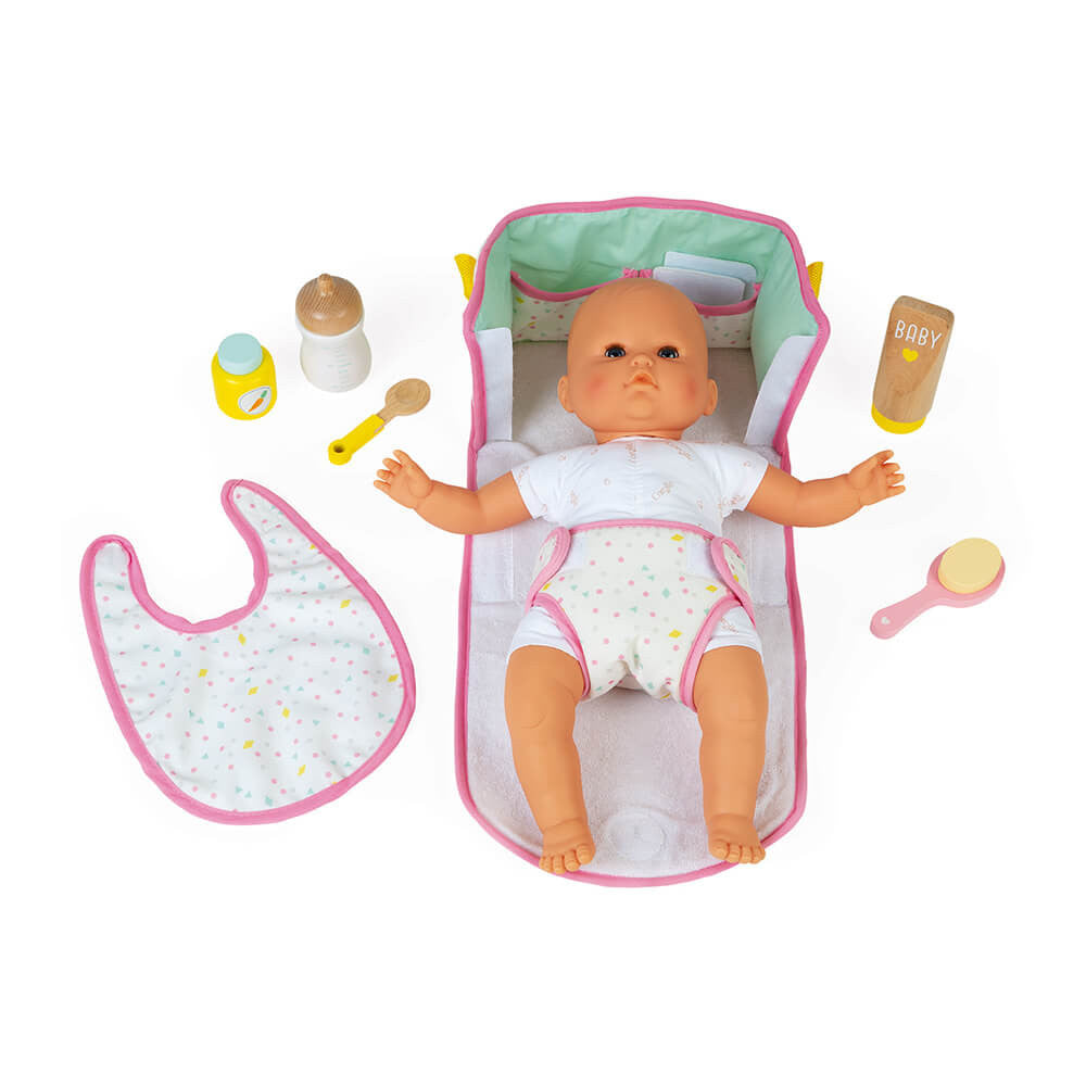 Sac à langer Nursery Janod avec ses 8 accessoires pour poupon