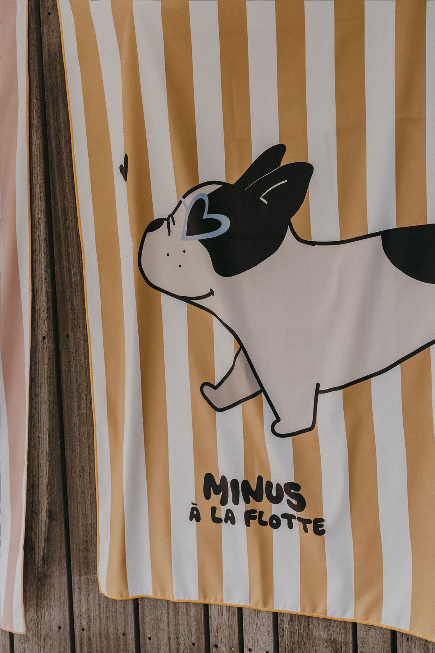 Serviette de plage enfant Minus Bouledogue