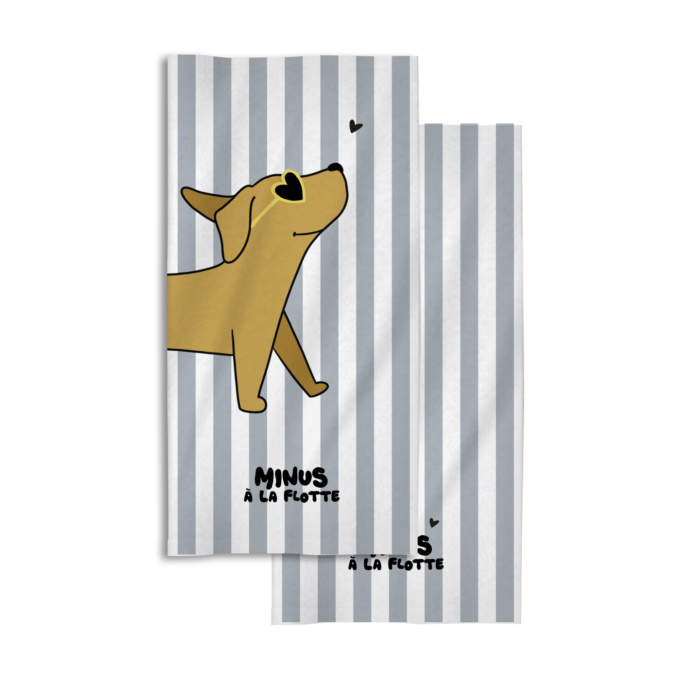 Serviette de plage enfant Minus Chiot