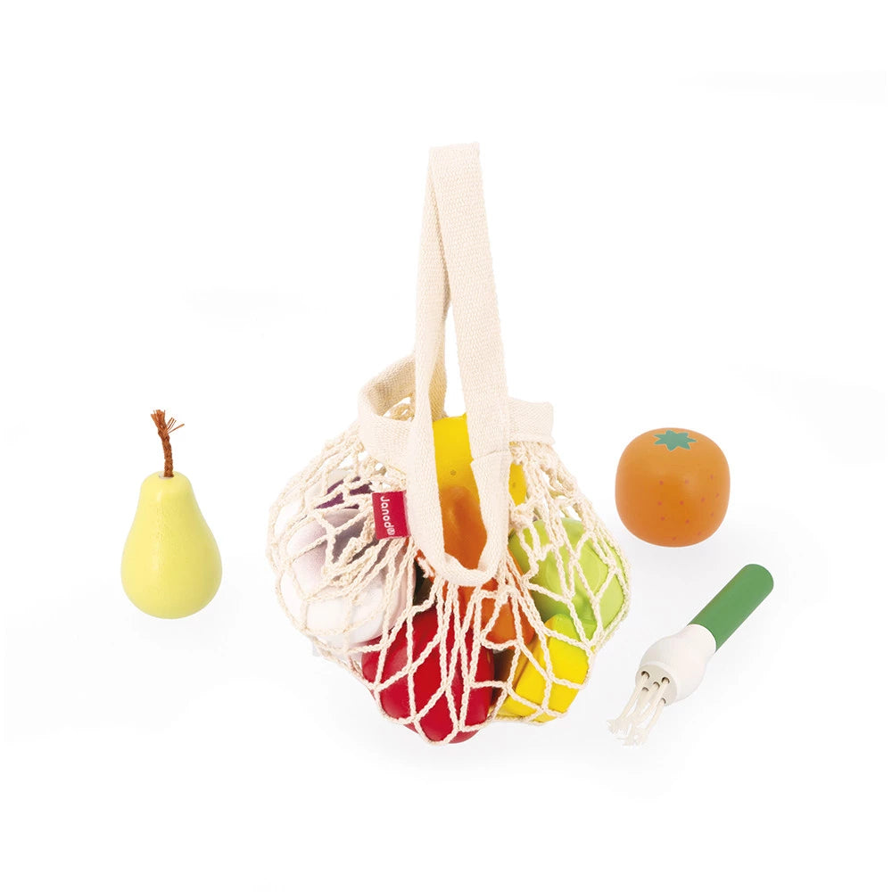 Fruits et légumes en bois du set Mamie Soleil Janod