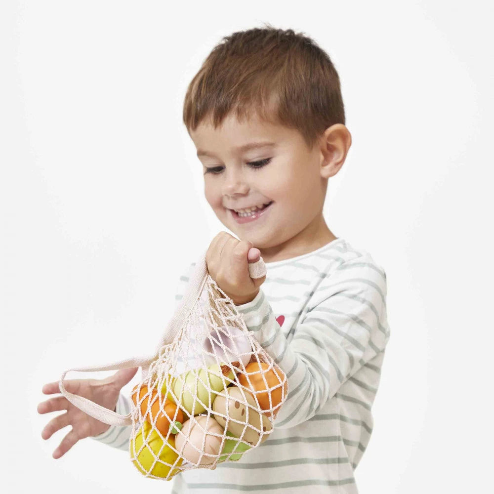 Boîte du filet de fruits et légumes Mamie Soleil Janod