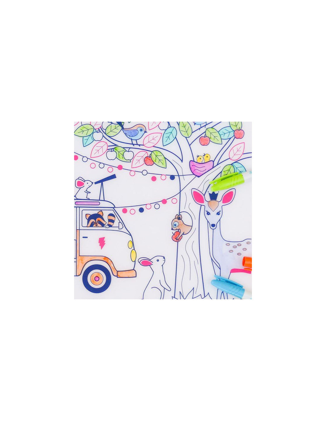 Set Dream Van Super Petit, illustration van dans la forêt enchantée