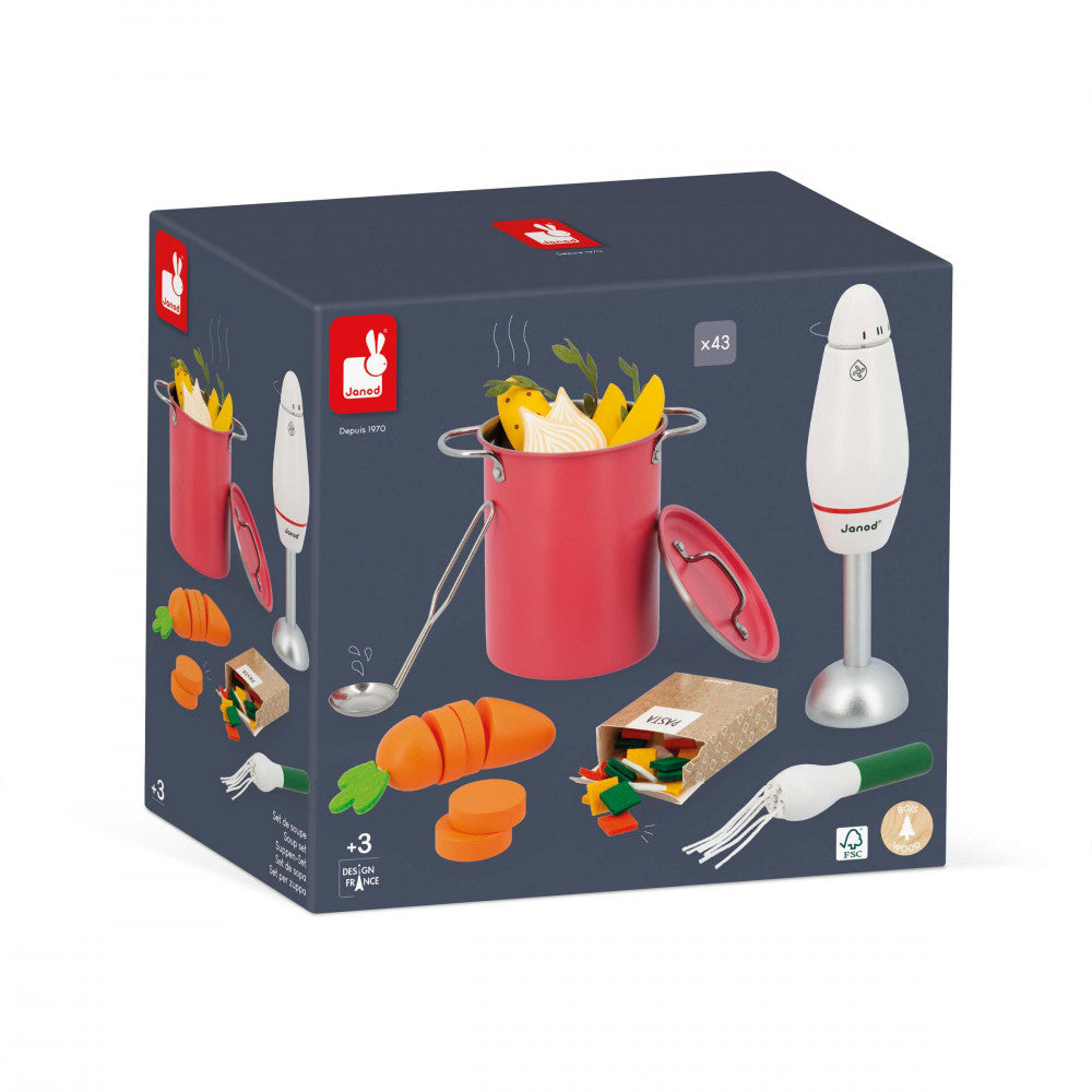 Accessoires du set de soupe en bois Janod
