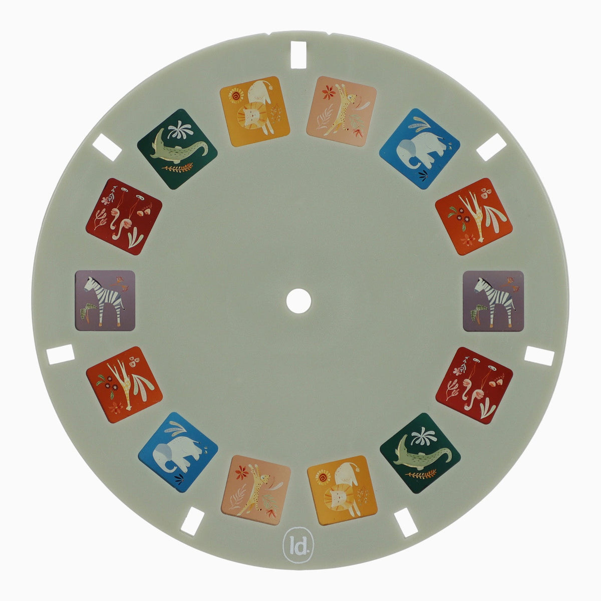 Disque illustré safari de la visionneuse Lion