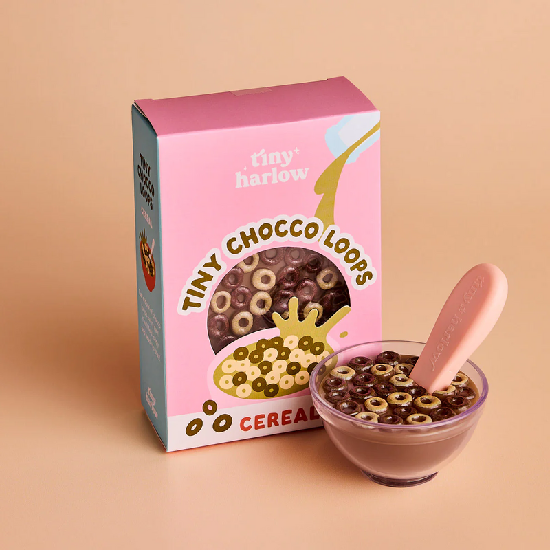 Bol de céréales chocolat Tiny Harlow pour poupée